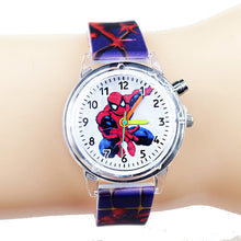 Load image into Gallery viewer, Princess Elsa Children Watches Kids Spiderman Colorful Light Source Boys Watch Girls Party Gift Clock Wrist Relogio Feminino