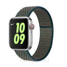 Load image into Gallery viewer, Nylon Strap For Apple Watch band 40mm 44mm iWatch band 38mm 42mm series Sport loop Bracelet Apple watch 5 4 3 2 38 40 42 44 mm