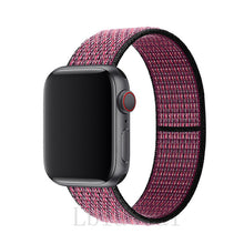 Load image into Gallery viewer, Nylon Strap For Apple Watch band 40mm 44mm iWatch band 38mm 42mm series Sport loop Bracelet Apple watch 5 4 3 2 38 40 42 44 mm
