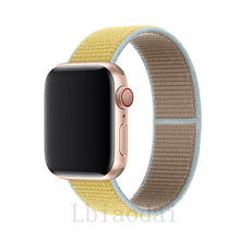 Load image into Gallery viewer, Nylon Strap For Apple Watch band 40mm 44mm iWatch band 38mm 42mm series Sport loop Bracelet Apple watch 5 4 3 2 38 40 42 44 mm