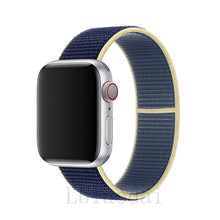 Load image into Gallery viewer, Nylon Strap For Apple Watch band 40mm 44mm iWatch band 38mm 42mm series Sport loop Bracelet Apple watch 5 4 3 2 38 40 42 44 mm