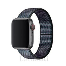 Load image into Gallery viewer, Nylon Strap For Apple Watch band 40mm 44mm iWatch band 38mm 42mm series Sport loop Bracelet Apple watch 5 4 3 2 38 40 42 44 mm