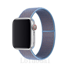 Load image into Gallery viewer, Nylon Strap For Apple Watch band 40mm 44mm iWatch band 38mm 42mm series Sport loop Bracelet Apple watch 5 4 3 2 38 40 42 44 mm