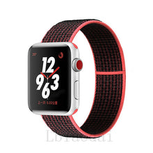 Load image into Gallery viewer, Nylon Strap For Apple Watch band 40mm 44mm iWatch band 38mm 42mm series Sport loop Bracelet Apple watch 5 4 3 2 38 40 42 44 mm