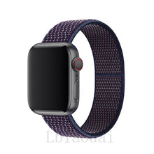 Load image into Gallery viewer, Nylon Strap For Apple Watch band 40mm 44mm iWatch band 38mm 42mm series Sport loop Bracelet Apple watch 5 4 3 2 38 40 42 44 mm