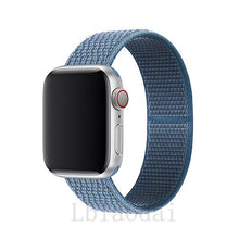 Load image into Gallery viewer, Nylon Strap For Apple Watch band 40mm 44mm iWatch band 38mm 42mm series Sport loop Bracelet Apple watch 5 4 3 2 38 40 42 44 mm
