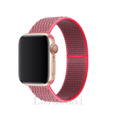 Load image into Gallery viewer, Nylon Strap For Apple Watch band 40mm 44mm iWatch band 38mm 42mm series Sport loop Bracelet Apple watch 5 4 3 2 38 40 42 44 mm