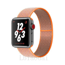 Load image into Gallery viewer, Nylon Strap For Apple Watch band 40mm 44mm iWatch band 38mm 42mm series Sport loop Bracelet Apple watch 5 4 3 2 38 40 42 44 mm