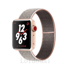 Load image into Gallery viewer, Nylon Strap For Apple Watch band 40mm 44mm iWatch band 38mm 42mm series Sport loop Bracelet Apple watch 5 4 3 2 38 40 42 44 mm