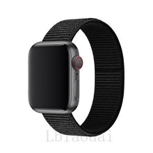 Load image into Gallery viewer, Nylon Strap For Apple Watch band 40mm 44mm iWatch band 38mm 42mm series Sport loop Bracelet Apple watch 5 4 3 2 38 40 42 44 mm