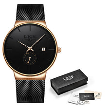Load image into Gallery viewer, LIGE Quartz Clock Sports Men Watch Top Brand Luxury Famous Dress Fashion Watches Male Unisex Ultra Thin Wrist watch Para Hombre