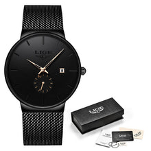 Load image into Gallery viewer, LIGE Quartz Clock Sports Men Watch Top Brand Luxury Famous Dress Fashion Watches Male Unisex Ultra Thin Wrist watch Para Hombre