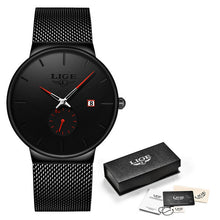 Load image into Gallery viewer, LIGE Quartz Clock Sports Men Watch Top Brand Luxury Famous Dress Fashion Watches Male Unisex Ultra Thin Wrist watch Para Hombre