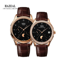 Load image into Gallery viewer, HAZEAL Couple Watch For Lover Original Design женские часы Men Quartz Watch Switzerland Luxury Womens Wristwatch Sapphire