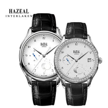 Load image into Gallery viewer, HAZEAL Couple Watch For Lover Original Design женские часы Men Quartz Watch Switzerland Luxury Womens Wristwatch Sapphire