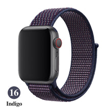 Load image into Gallery viewer, Band For Apple Watch Series 5 4 3 2 1 38MM 42MM watchband Breathable Nylon Strap Sport Loop for iwatch Bracelet 40MM 44MM