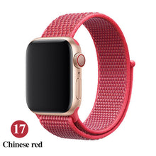 Load image into Gallery viewer, Band For Apple Watch Series 5 4 3 2 1 38MM 42MM watchband Breathable Nylon Strap Sport Loop for iwatch Bracelet 40MM 44MM