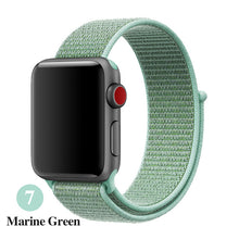 Load image into Gallery viewer, Band For Apple Watch Series 5 4 3 2 1 38MM 42MM watchband Breathable Nylon Strap Sport Loop for iwatch Bracelet 40MM 44MM