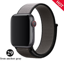 Load image into Gallery viewer, Band For Apple Watch Series 5 4 3 2 1 38MM 42MM watchband Breathable Nylon Strap Sport Loop for iwatch Bracelet 40MM 44MM
