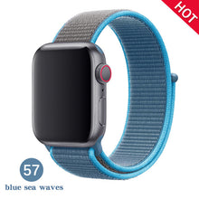 Load image into Gallery viewer, Band For Apple Watch Series 5 4 3 2 1 38MM 42MM watchband Breathable Nylon Strap Sport Loop for iwatch Bracelet 40MM 44MM