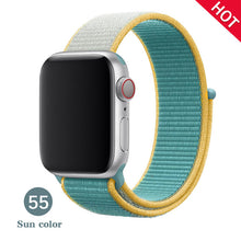 Load image into Gallery viewer, Band For Apple Watch Series 5 4 3 2 1 38MM 42MM watchband Breathable Nylon Strap Sport Loop for iwatch Bracelet 40MM 44MM