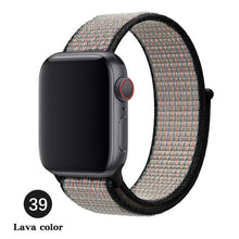 Load image into Gallery viewer, Band For Apple Watch Series 5 4 3 2 1 38MM 42MM watchband Breathable Nylon Strap Sport Loop for iwatch Bracelet 40MM 44MM