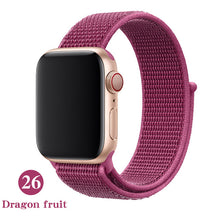 Load image into Gallery viewer, Band For Apple Watch Series 5 4 3 2 1 38MM 42MM watchband Breathable Nylon Strap Sport Loop for iwatch Bracelet 40MM 44MM