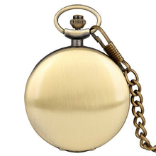 Load image into Gallery viewer, Retro Black Fashion Silver Smooth Steampunk Quartz Pocket Watch Stainless Steel Pendant 30CM Chain Gift Box for Men Women friend
