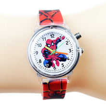 Load image into Gallery viewer, Princess Elsa Children Watches Kids Spiderman Colorful Light Source Boys Watch Girls Party Gift Clock Wrist Relogio Feminino
