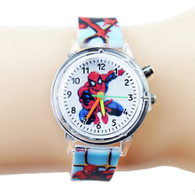 Load image into Gallery viewer, Princess Elsa Children Watches Kids Spiderman Colorful Light Source Boys Watch Girls Party Gift Clock Wrist Relogio Feminino
