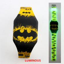 Load image into Gallery viewer, NEW Luminous Princess Elsa Children Watches Kids Spiderman Avengers Cartoon Pattern LED Girls Watch Reloj Infantil Wristwatches
