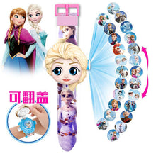 Load image into Gallery viewer, Children Watch The 3D Projection Cartoon Ultraman Spiderman Ironman Princess  Digital Watches  Kids Watches Toy
