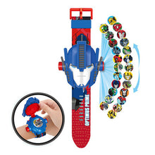 Load image into Gallery viewer, Children Watch The 3D Projection Cartoon Ultraman Spiderman Ironman Princess  Digital Watches  Kids Watches Toy
