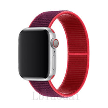 Load image into Gallery viewer, Nylon Strap For Apple Watch band 40mm 44mm iWatch band 38mm 42mm series Sport loop Bracelet Apple watch 5 4 3 2 38 40 42 44 mm
