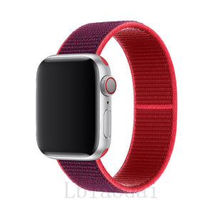 Nylon Strap For Apple Watch band 40mm 44mm iWatch band 38mm 42mm series Sport loop Bracelet Apple watch 5 4 3 2 38 40 42 44 mm