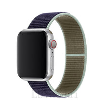 Load image into Gallery viewer, Nylon Strap For Apple Watch band 40mm 44mm iWatch band 38mm 42mm series Sport loop Bracelet Apple watch 5 4 3 2 38 40 42 44 mm
