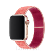 Load image into Gallery viewer, Nylon Strap For Apple Watch band 40mm 44mm iWatch band 38mm 42mm series Sport loop Bracelet Apple watch 5 4 3 2 38 40 42 44 mm
