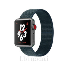 Load image into Gallery viewer, Nylon Strap For Apple Watch band 40mm 44mm iWatch band 38mm 42mm series Sport loop Bracelet Apple watch 5 4 3 2 38 40 42 44 mm
