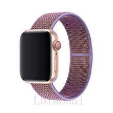 Load image into Gallery viewer, Nylon Strap For Apple Watch band 40mm 44mm iWatch band 38mm 42mm series Sport loop Bracelet Apple watch 5 4 3 2 38 40 42 44 mm
