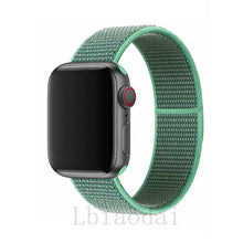Load image into Gallery viewer, Nylon Strap For Apple Watch band 40mm 44mm iWatch band 38mm 42mm series Sport loop Bracelet Apple watch 5 4 3 2 38 40 42 44 mm
