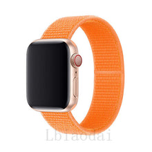 Load image into Gallery viewer, Nylon Strap For Apple Watch band 40mm 44mm iWatch band 38mm 42mm series Sport loop Bracelet Apple watch 5 4 3 2 38 40 42 44 mm
