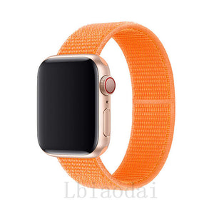 Nylon Strap For Apple Watch band 40mm 44mm iWatch band 38mm 42mm series Sport loop Bracelet Apple watch 5 4 3 2 38 40 42 44 mm