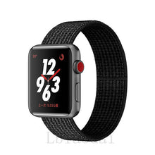 Load image into Gallery viewer, Nylon Strap For Apple Watch band 40mm 44mm iWatch band 38mm 42mm series Sport loop Bracelet Apple watch 5 4 3 2 38 40 42 44 mm

