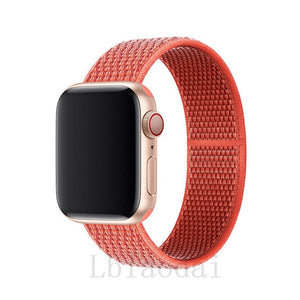 Nylon Strap For Apple Watch band 40mm 44mm iWatch band 38mm 42mm series Sport loop Bracelet Apple watch 5 4 3 2 38 40 42 44 mm