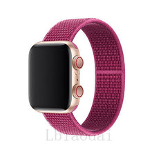 Load image into Gallery viewer, Nylon Strap For Apple Watch band 40mm 44mm iWatch band 38mm 42mm series Sport loop Bracelet Apple watch 5 4 3 2 38 40 42 44 mm
