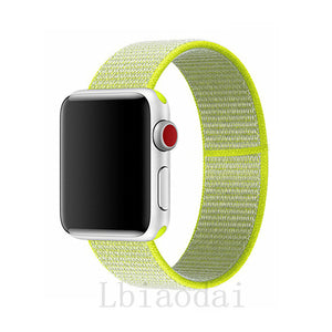 Nylon Strap For Apple Watch band 40mm 44mm iWatch band 38mm 42mm series Sport loop Bracelet Apple watch 5 4 3 2 38 40 42 44 mm
