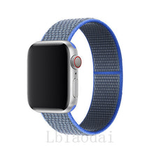Load image into Gallery viewer, Nylon Strap For Apple Watch band 40mm 44mm iWatch band 38mm 42mm series Sport loop Bracelet Apple watch 5 4 3 2 38 40 42 44 mm
