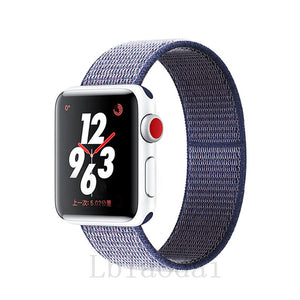 Nylon Strap For Apple Watch band 40mm 44mm iWatch band 38mm 42mm series Sport loop Bracelet Apple watch 5 4 3 2 38 40 42 44 mm