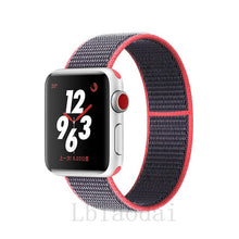 Load image into Gallery viewer, Nylon Strap For Apple Watch band 40mm 44mm iWatch band 38mm 42mm series Sport loop Bracelet Apple watch 5 4 3 2 38 40 42 44 mm
