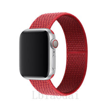 Load image into Gallery viewer, Nylon Strap For Apple Watch band 40mm 44mm iWatch band 38mm 42mm series Sport loop Bracelet Apple watch 5 4 3 2 38 40 42 44 mm
